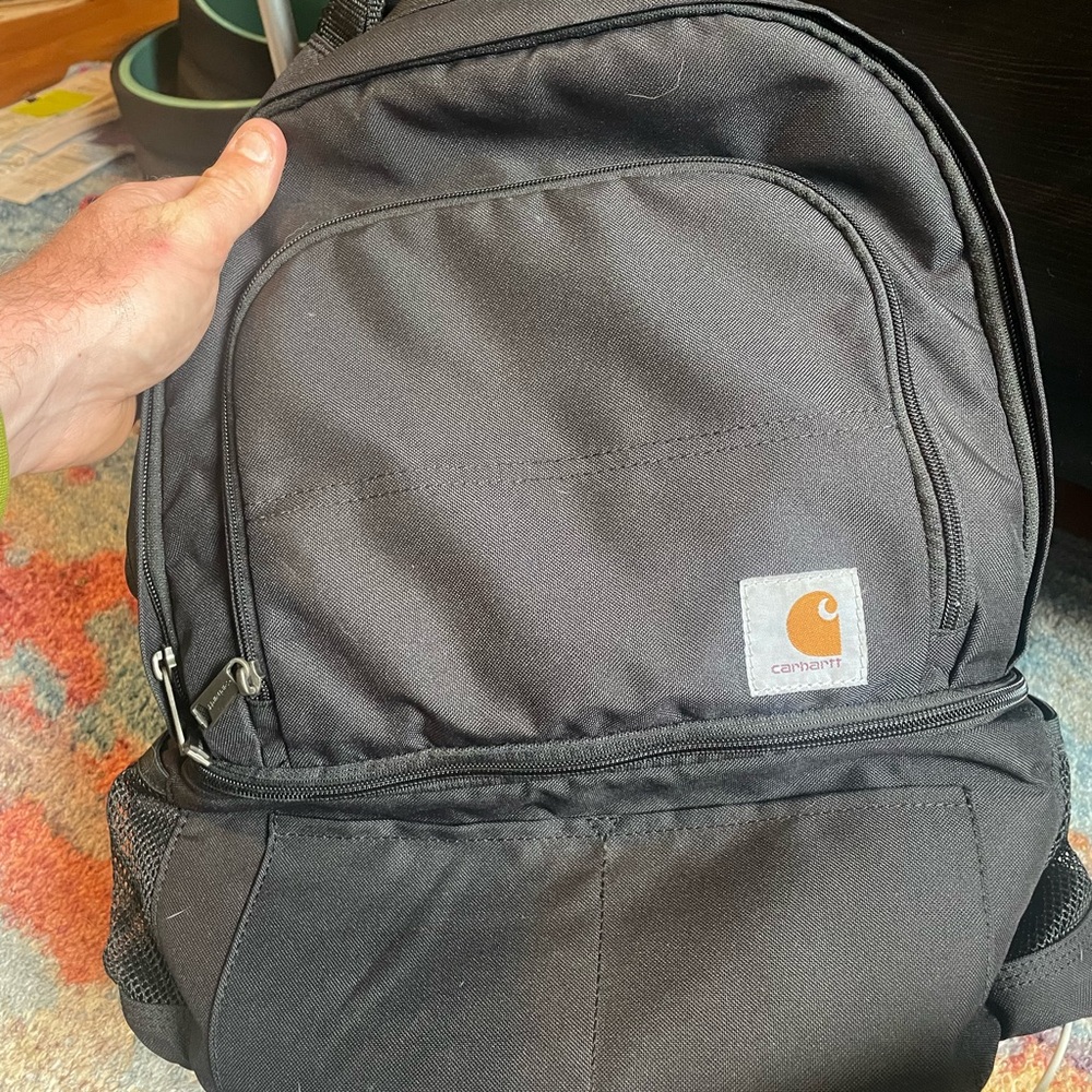Carhartt Black Backpack Durable Canvas Design